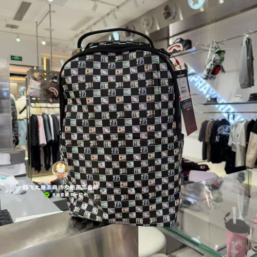SprayGround鲨鱼嘴专柜正品25新款W1145806男女时尚印花双肩背包