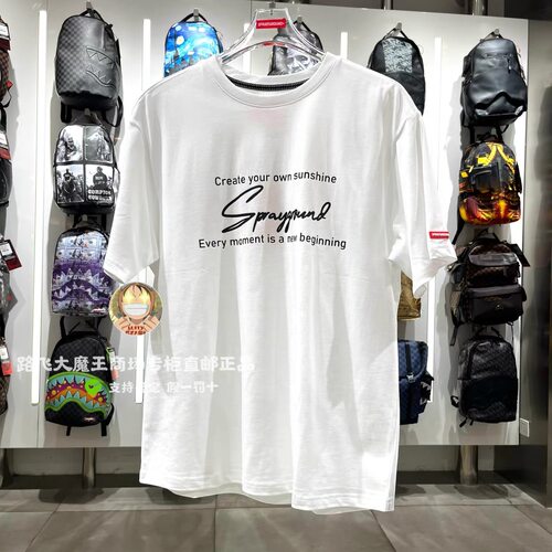 SprayGround鲨鱼嘴专柜正品26新款W1120235男女纯棉宽松圆领短袖