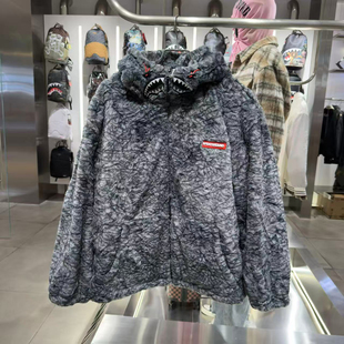 W1141101男女时尚 连帽棉服外套 25新款 SprayGround鲨鱼嘴专柜正品