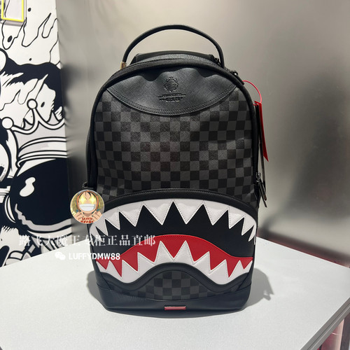 SprayGround专柜正品 鲨鱼嘴W0815718男女潮流大容量学生书包电脑