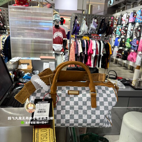 SprayGround专柜正品 W0815516潮牌健身包男女款鲨鱼嘴SG手提旅