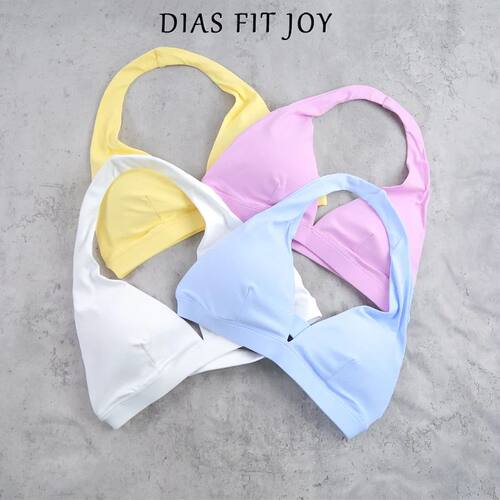 Neck Hanging Neck Naked Feeling Yoga Bra for Running Fitness