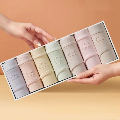 7Pcs Week Pants Cotton Women Panties Breathable Solid Underw