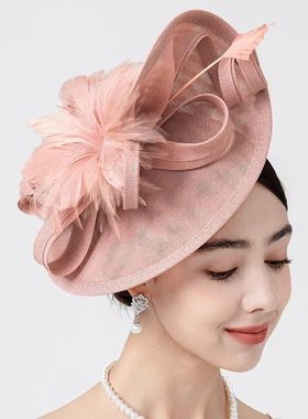 Elegant Fascinator Hat for Women Tea Party Kentucky Derby Fa