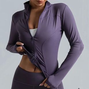 Women's Zip-Up Running Jacket Lightweight Stretchy Running T