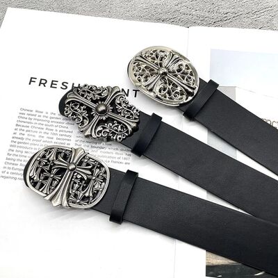 GothicWomen Men Belts Goth Ladies Cowboy Hip hop Punk Rivet