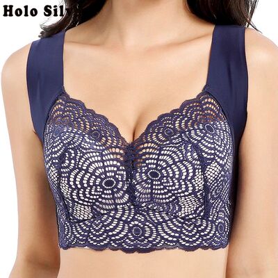 No Rims Lingeries Seamless Underwear Women Push Up Bra Plus