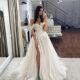 Off The Shoulder Lace Neck Dresses Sweetheart Brida Wedding