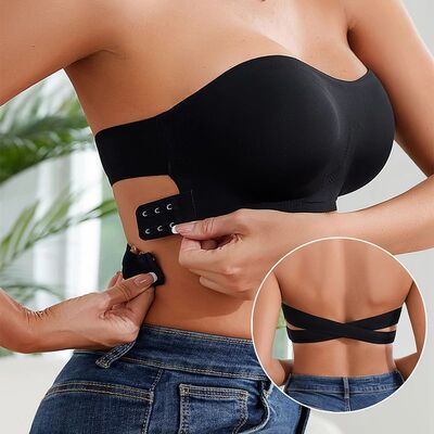 Women's Sexy Strapless Push Up Bra Removable Padded Seamless