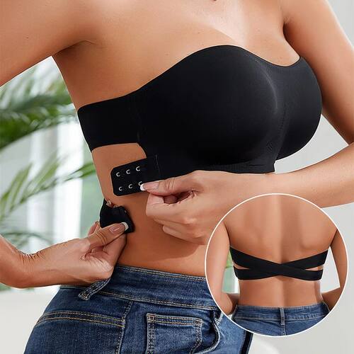 Women's Sexy Strapless Push Up Bra Removable Padded Seamless