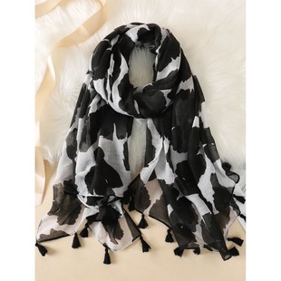 Brand Autumn Winter Women Scarf Beach Shawl Cotton LadyFlow