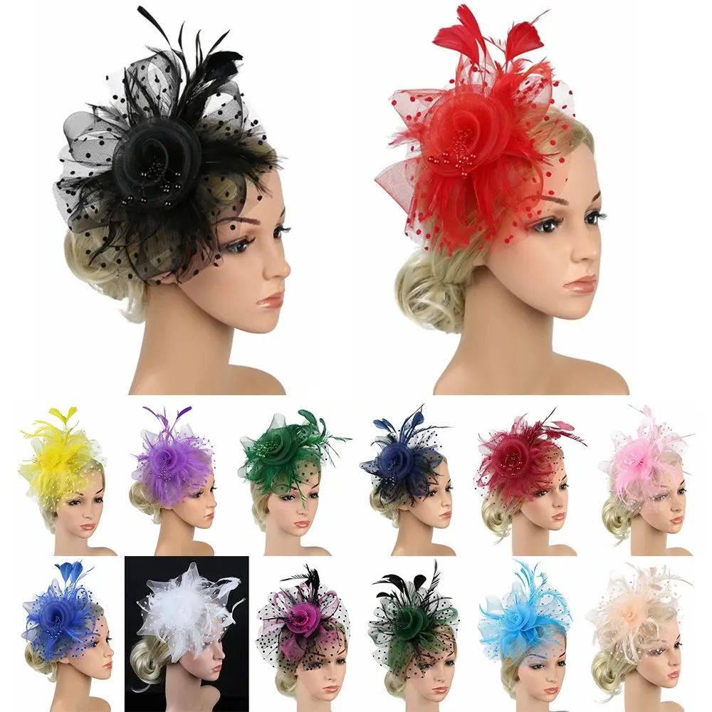 Fascinator Hat for Women Tea Party Headband Wedding Cocktail