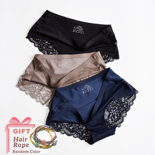 3Pcs/Lot Lace Women's Panties Sets  Seamless Und