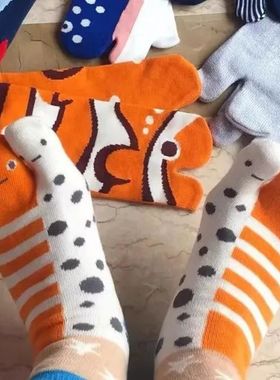 Cartoon Cute Socks Creative Garden Eel Mid Socks Weat Anti O