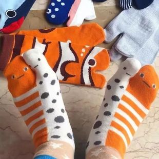 Cartoon Cute Socks Creative Garden Eel Mid Socks Weat Anti O