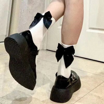 Women Socks Spring Summer White Cute Kawaii Sweet Style Loli