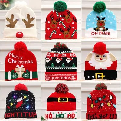Creative Flashing Led Light Christmas Hat Snowman Winter War