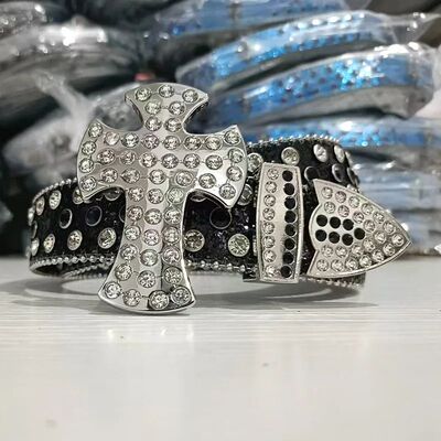 GothicWomen Men Belts Goth Ladies Cowboy Hip hop Punk Rivet