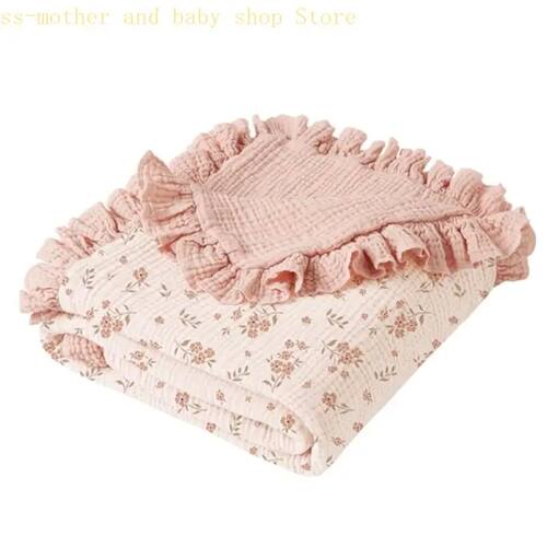 Breathable Cotton Baby Blanket Newborns Bath Towel with Deli