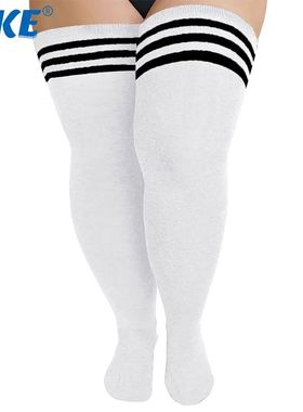 1 Pair Plus Size Thigh High Socks for Thick Thighs Women - T