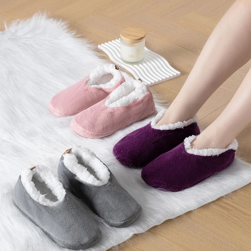 Women's Indoor Floor Socks Keep Warm Winter Men Non-slip Flo