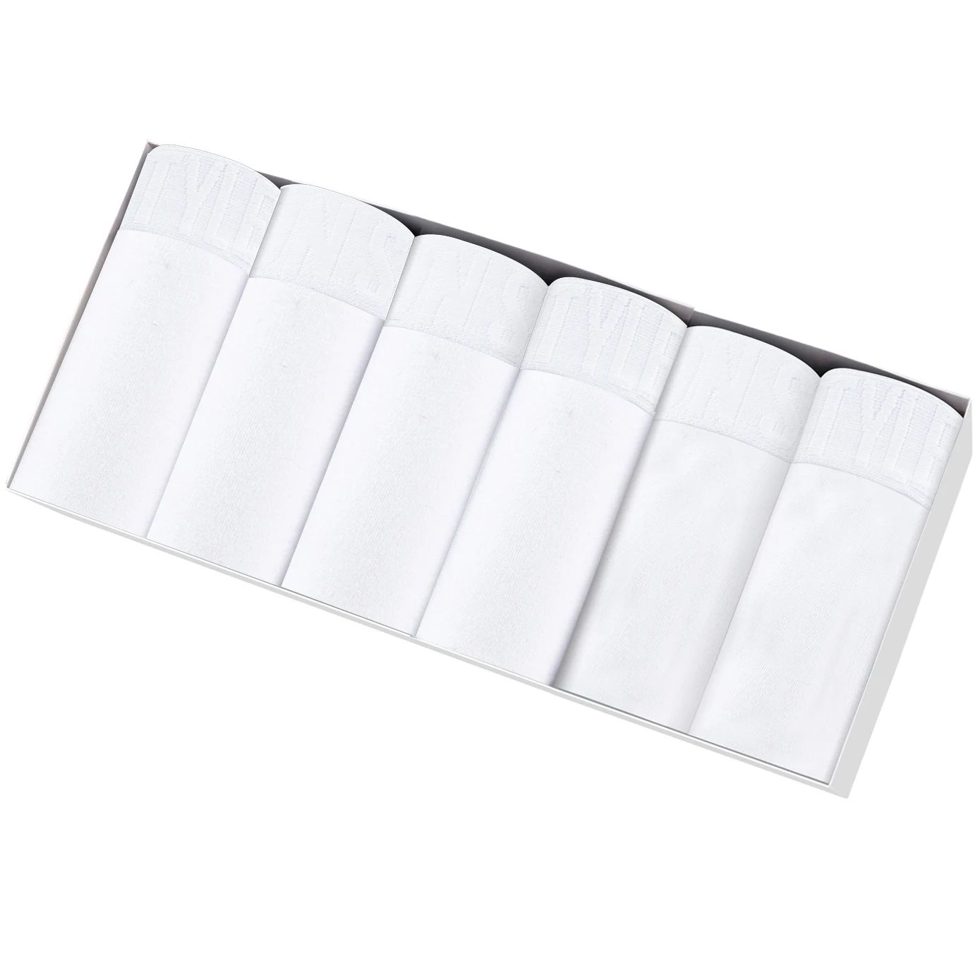 6Pcs White Boxers Man Sexy Underpants Brands Underwear Mens