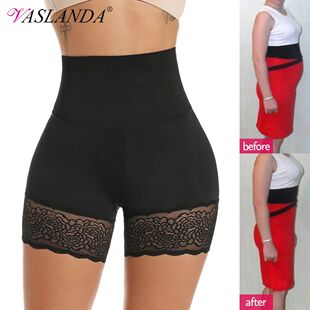 Women Body Shaper High Waist Safety Shorts Lace Knickers Tum