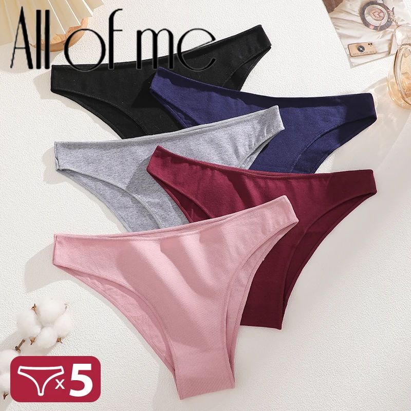 5PCS/Set Cotton Women's Panties Female Underwear Sexy Briefs图片