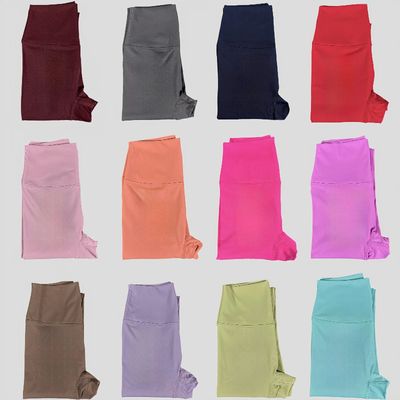 Women's sports high waisted yoga pants with quick drying and