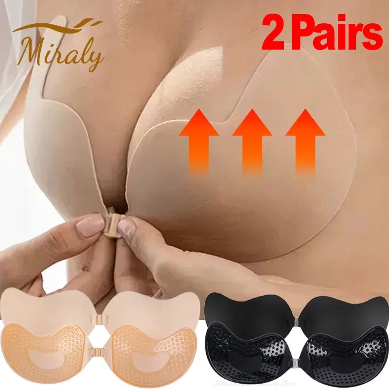 Invisible Push Up Bra for Women Backless Strapless Bra Seaml