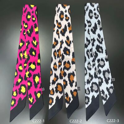 Leopard Print Summer Scarf  New Brand Design Women Skinny Ba