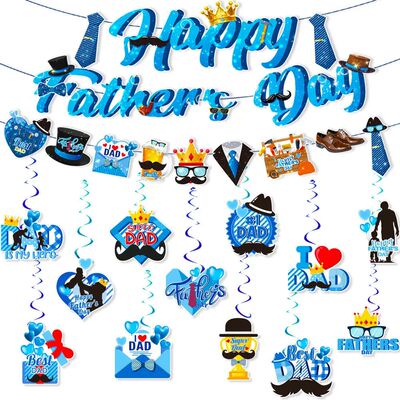 Father's Day Party Decorations Holiday Party Bunting Banner