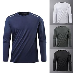 Reflective Sport Gym T Shirt Men Quick Dry Running Bodybuild