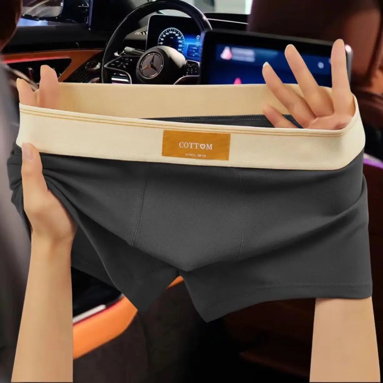 4 pcs Men Underwear Cotton BoxerShorts Hombre Panties Man Br