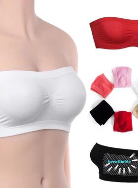 Summer Plus Size Bra Breathable Mesh Tubular Bra Strapless C