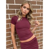 Shirt Casu New Simple Solid Women Sleeve Short Spring 2026