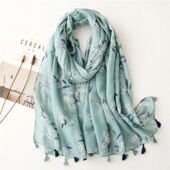 Women and Scarf Flower NewSummer Shawls Bohemia Beach Wraps