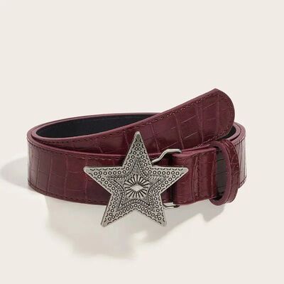 Width 3.3cm Hip-hop Retro Ladies Belt Gothic Punk Five-point