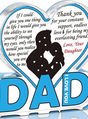 Dad Acrylic Plaque Gifts for Dad Christmas Gifts from Daught