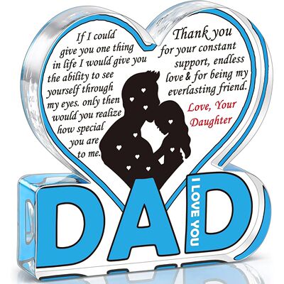 Dad Acrylic Plaque Gifts for Dad Christmas Gifts from Daught