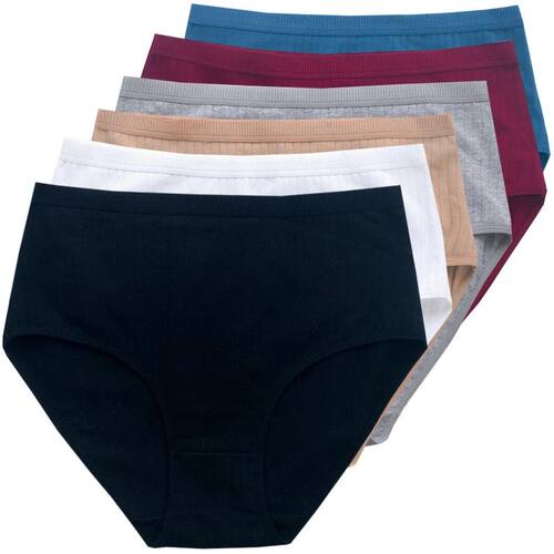 6pcs Cotton Women Panties Lady Plus Size Underwear High Wais