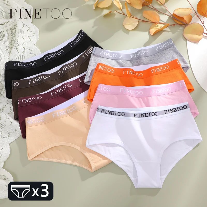 3Pcs Cotton Letter Belt Underwear Women's Panties Sexy Breat图片