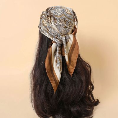 New Paisley 70*70cm Silk Satin Hair Scarf Women Handkerchief