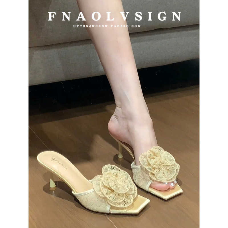 【现货！免费试穿】细跟凉拖鞋