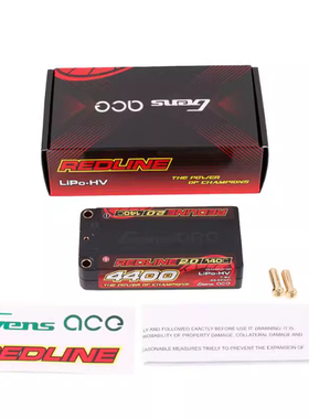 格氏ACE REDLINE 竞赛系列高压电池 短电 4400mAh 140C 2S1P