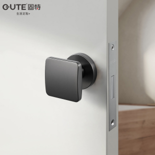 固特隐形门锁室内卧室单面把手家用木门隐藏背景墙暗门专用单边锁