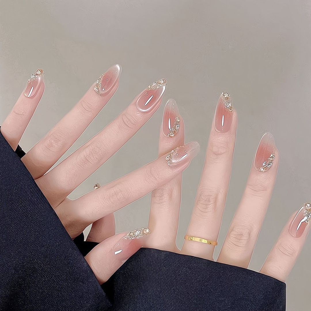 2025秋冬美拉德冰透棕色高级美甲