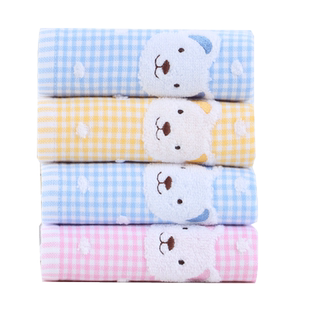 金号纯棉家用儿童女士专用洗脸小毛巾全棉无捻双层纱布柔软吸水