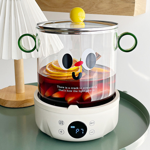 高硼硅玻璃锅明火耐高温小奶锅透明汤锅电陶炉专用煮红酒锅炖锅煲