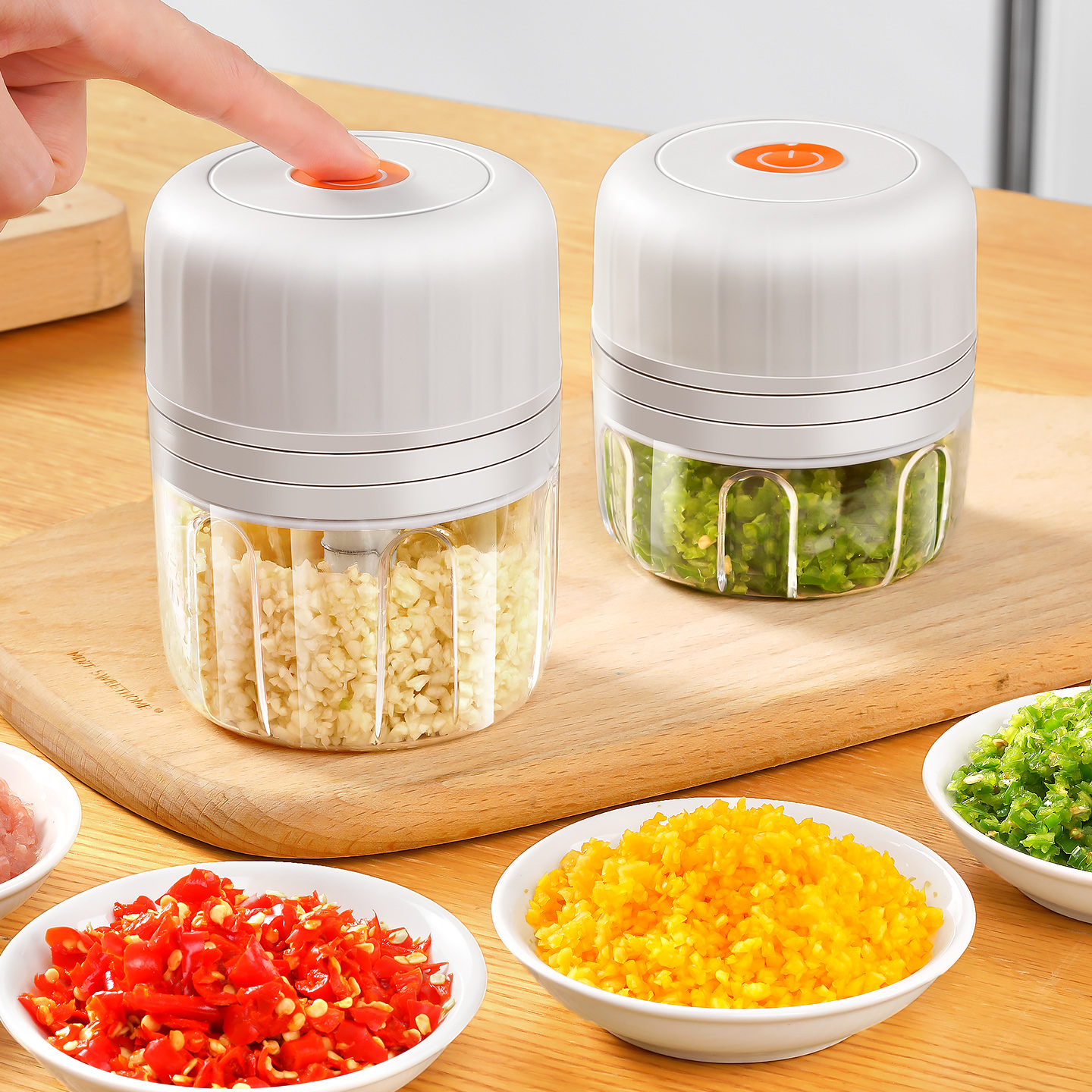 日本蒜泥神器电动家用无线捣蒜器